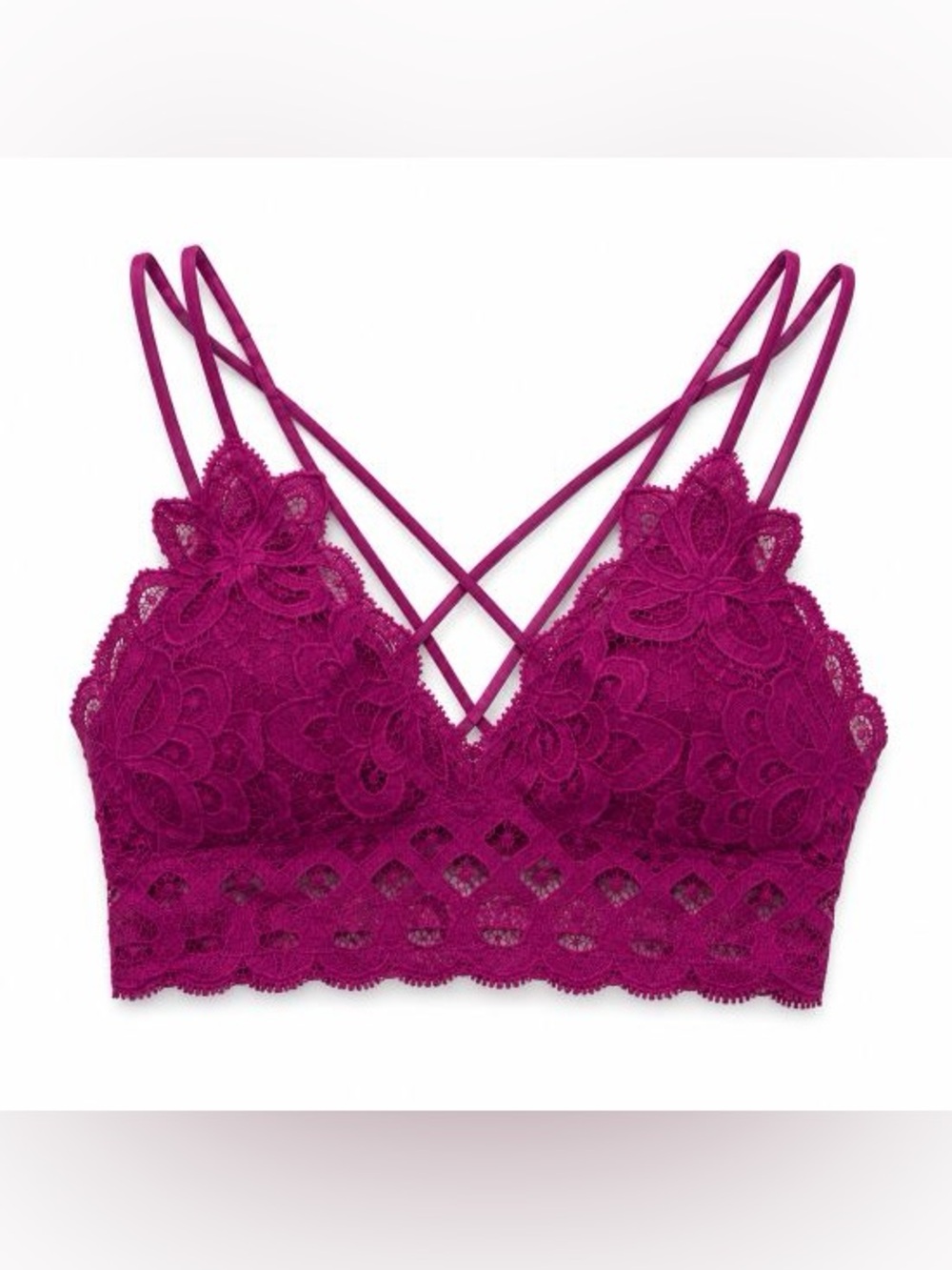 BRAND NEW WITH TAGS Magenta Lace Bralette
